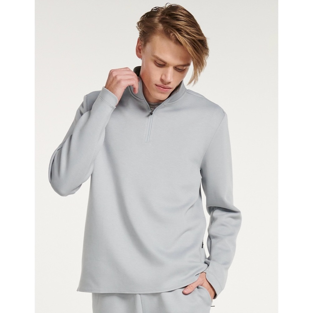 NWT Men's FLX Mid-Weight Pullover Sweatshirt Gray Size S